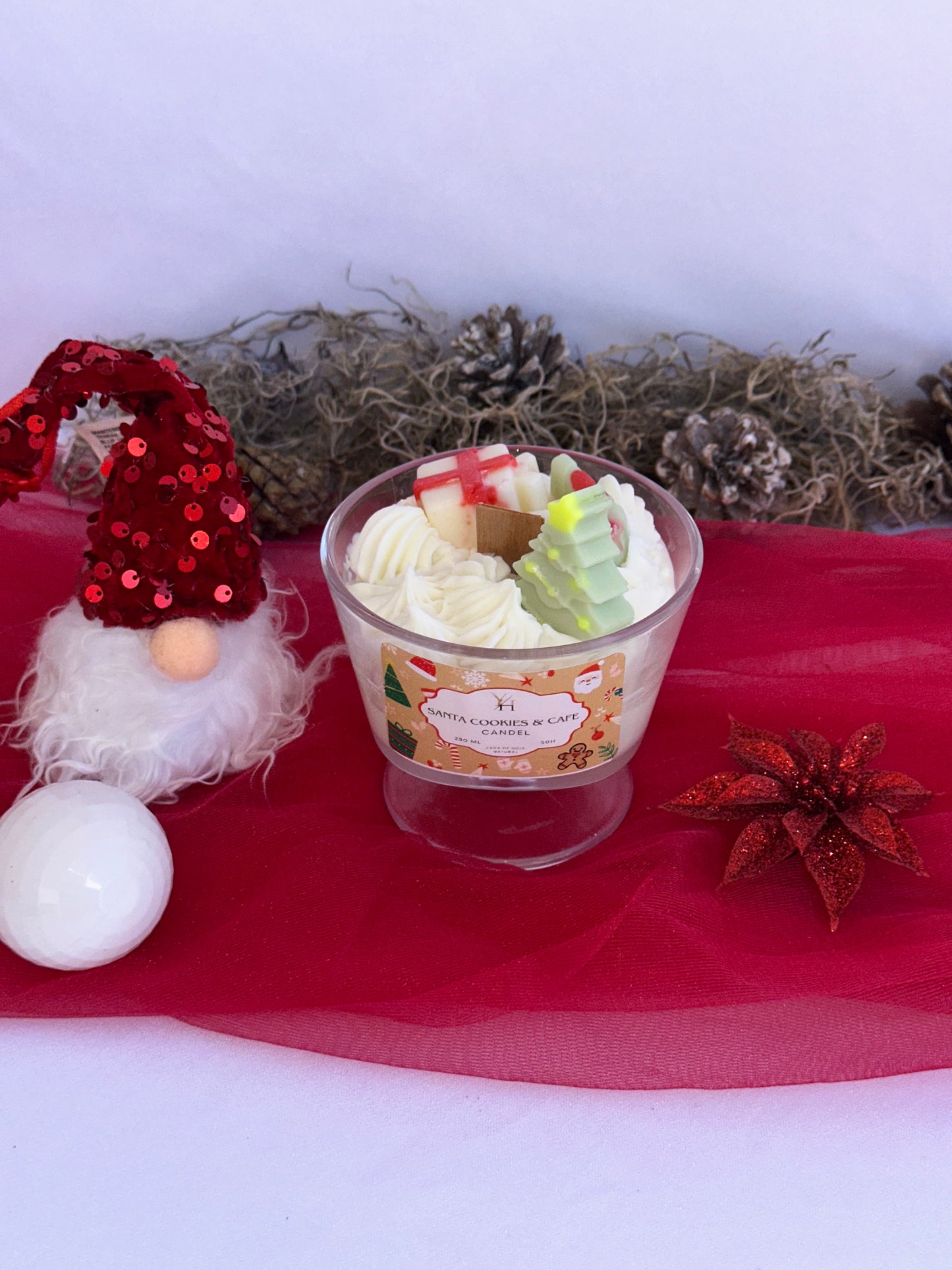 Vela aromática de navidad