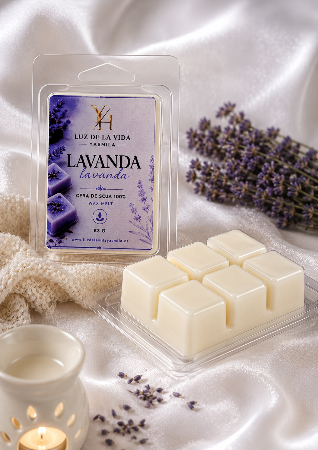 Wax Melts Artesanales de Cera de Soja | Plátano y Lavanda