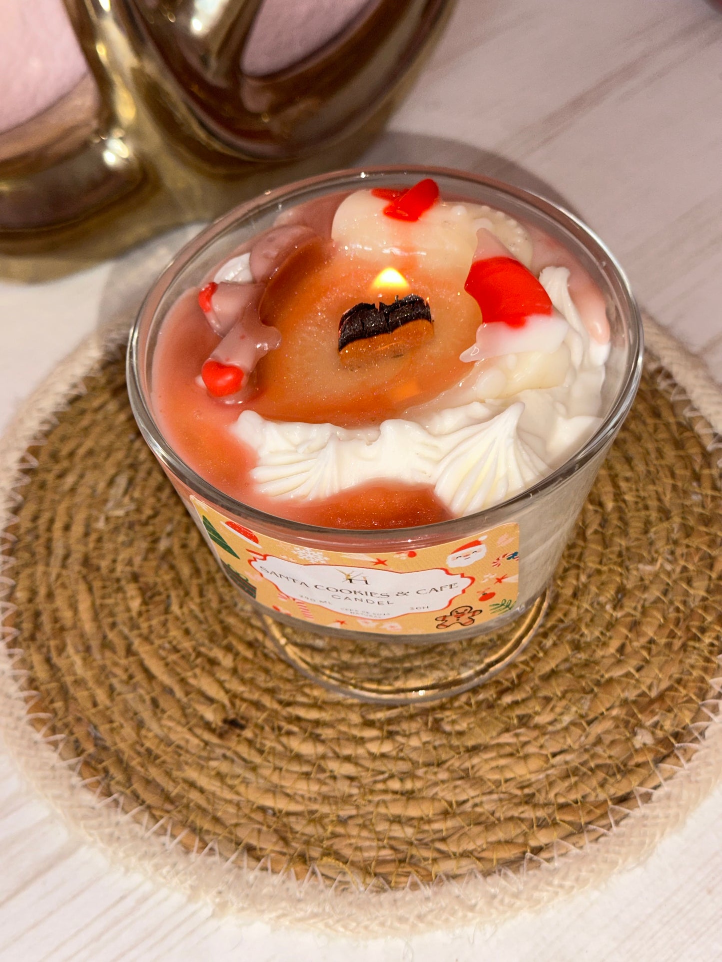 Vela aromática de navidad