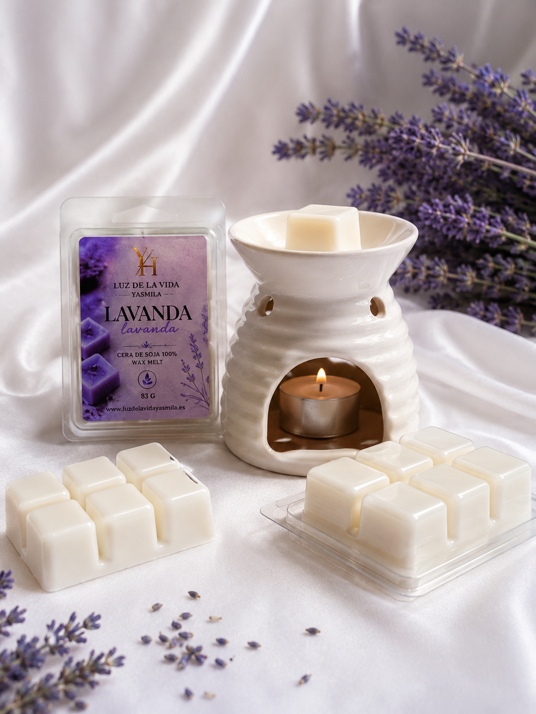 Wax Melts Artesanales de Cera de Soja | Plátano y Lavanda