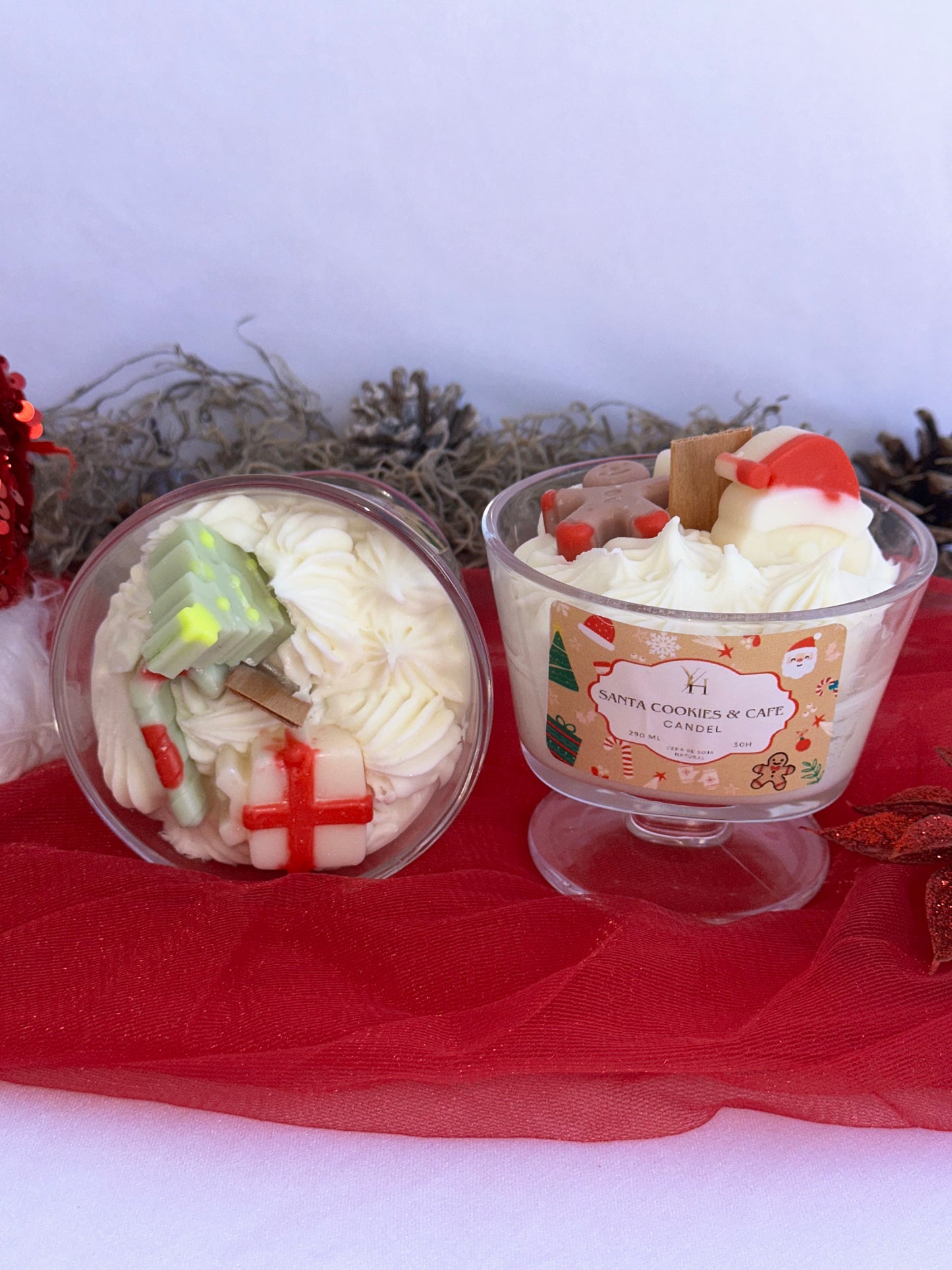 Vela aromática de navidad